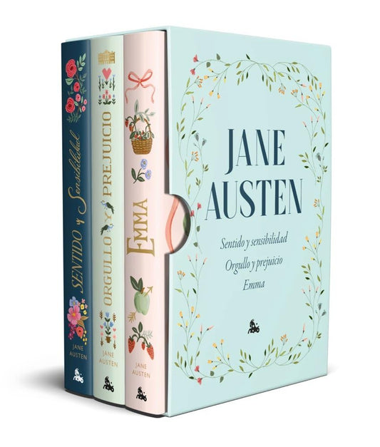 Estuche Jane Austen - Sentido y sensibilidad · Orgullo y prejuicio · Emma-  Jane Austen