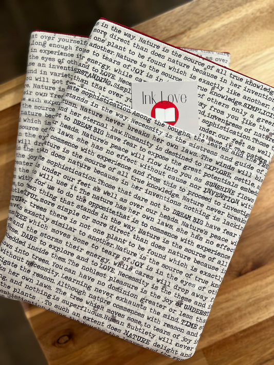 Typewritten Booksleeve